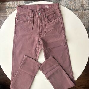 Faherty Stretch Terry 5-Pocket Pant Burgandy Men’s 28x32 Slim Fit NWOT